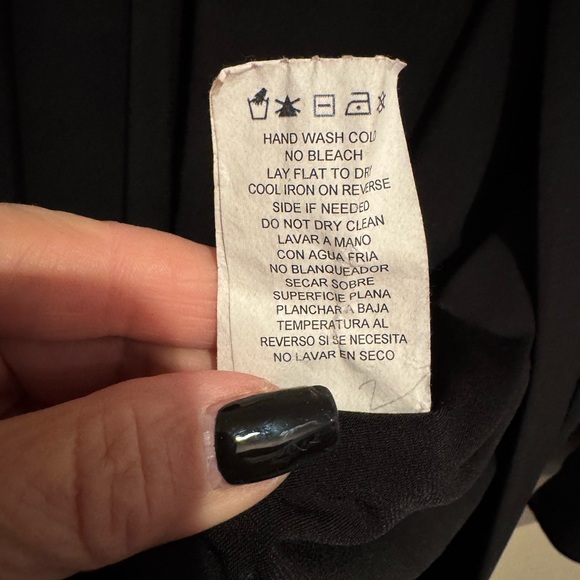 R&M Richards Black Open Cardigan with Black Faceted Sparkly Embellishments USA - Picture 4 of 6